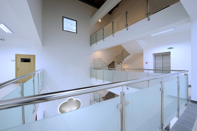 Modern staircase office interior